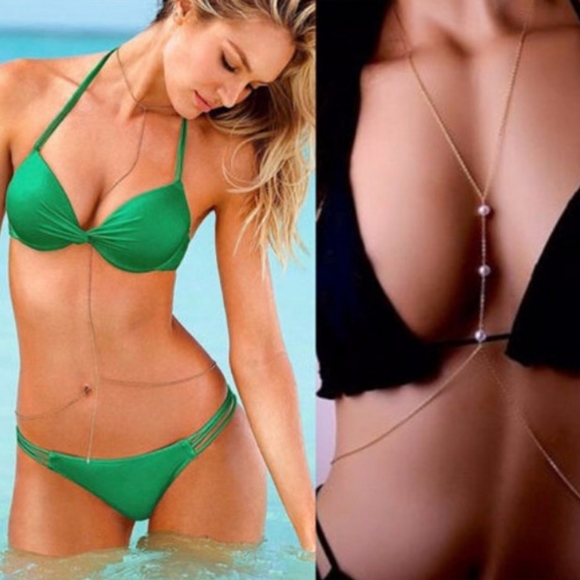 🎀Sexy Pearl Multilayered Body Chain - Picture 4 of 4